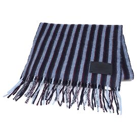 Louis Vuitton Men's Blue Wool Stole Blue
