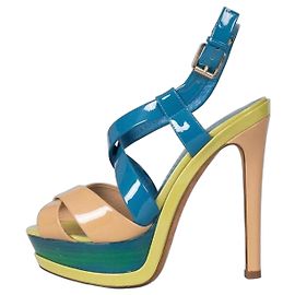 Christian Dior Leather Open-Toe High Heel Sandals - EU 36.5 Pre-owned Other