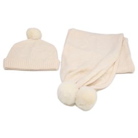 Louis Vuitton Monogram Cashmere Knit Hat Cream