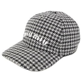 Miu Miu Gray Wool Baseball Cap Brown