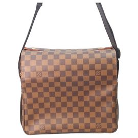 Bolsa de Ombro Damier Naviglio Louis Vuitton Marrom