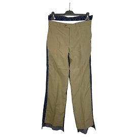 Autre Marque Calças de denim e lã multicoloridas BETTER Marrom Azul escuro