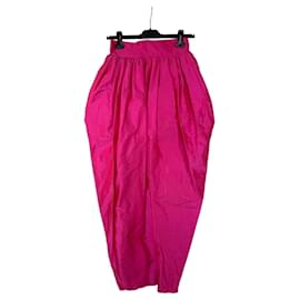 Autre Marque Christopher John Rogers Pink Silk Draped Skirt Pink