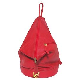 Loewe Vintage Anton Leder-Rucksack Rot