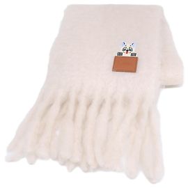 Loewe x Louis Wain Mohair & Wool Blend Scarf White