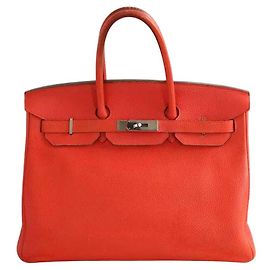 Hermès Red Birkin handbag Red
