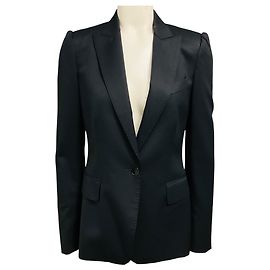 Stella Mc Cartney Giacca blazer classica nera a un bottone Stella McCartney Nero