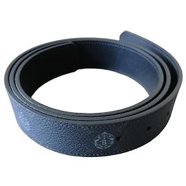 Berluti Black Leather Belt Black