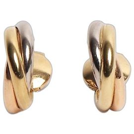 Cartier Pendientes mini aro Trinity de oro de 18 quilates Dorado