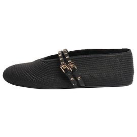 Alaïa Black raffia ballet flats - size EU 38 Black