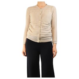 Chloé Neutrale Kaschmir-Cardigan - Größe S Andere