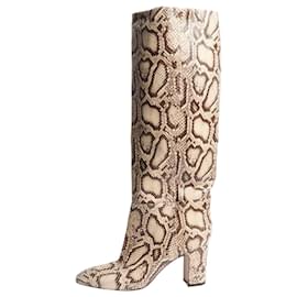 Paris Texas Brown python leather knee-high boots - size EU 41 Brown
