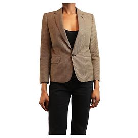Céline Brown houndstooth blazer - size XS Brown