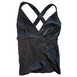 Khaite Black Silk Halter Top Black
