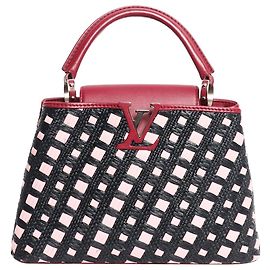 Louis Vuitton Borsa a spalla Capucines BB rosa e nera Altro