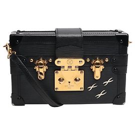 Louis Vuitton Borsa a tracolla petite malle nera Altro