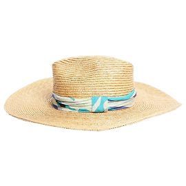 Emilio Pucci Neutral straw hat Other