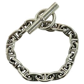 Hermès HERMES Pulseira de Charme Chaine d'Ancre MM Prata