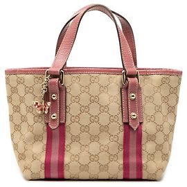 Bolsa de mão Jolicoeur em lona GG bege da Gucci Bege