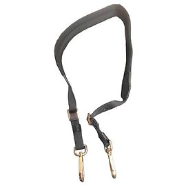 Jacquemus Black Leather Shoulder Strap Black Golden