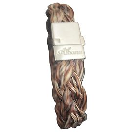 Albano Pulsera trenzada de crin de caballo Castaño Multicolor