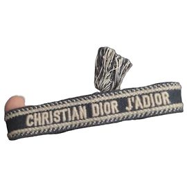 Pulsera J'Adior de lona Negro Blanco