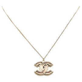 Colar Coco Mark da Chanel Dourado Metálico