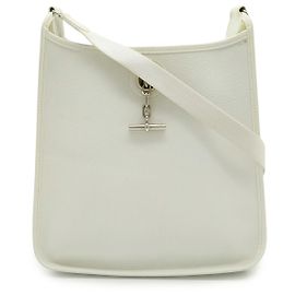 Hermès Hermes Vespa PM Leather Shoulder Bag White White