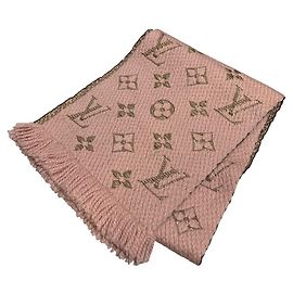 Sciarpa Logomania Monogram Louis Vuitton Rosa