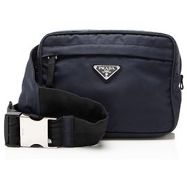 Belt Bag Prada Tessuto Montagna Blu