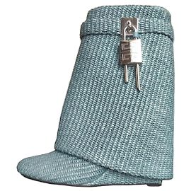 Botas Givenchy de palha azul Azul