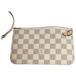 Louis Vuitton Damier Azur Clutch Weiß Blau