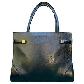 Sac en cuir noir Max Mara Noir