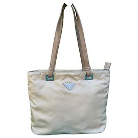 Bolso Prada de nylon beige Beige