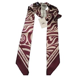 Bufanda de Seda Claudie Pierlot Blanco Roja