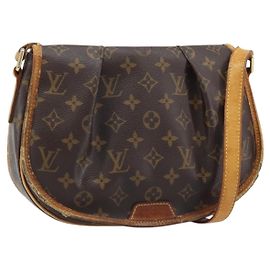 LOUIS VUITTON Bolsa de Ombro Monogram Menilmontant PM M40474 LV Auth BAZ092 Monograma