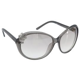 SAINT LAURENT Sunglasses plastic Greige Auth BA11835 Other