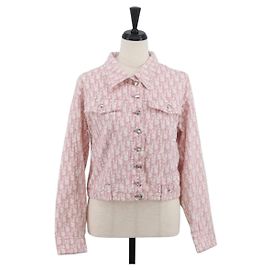 Giacca in tela Trotter Christian Dior rosa Auth BAZ825SAM Rosa