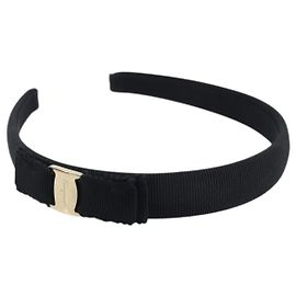 Salvatore Ferragamo Vera Katyusha Katyusha Canvas Black Auth BA11823A Black
