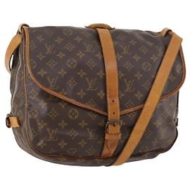 LOUIS VUITTON Sac à épaule Monogram Saumur 35 M42254 LV Auth 173977 Monogramme