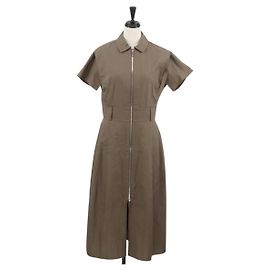 Hermès HERMES Granturararara Camicia One Piece Cotone Beige 3H0544DH Auth BAZ827M Beige