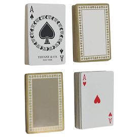 Autre Marque Carte da gioco TIFFANY&Co. 2 set Rosso Blu Auth BA11539 Rosso Blu