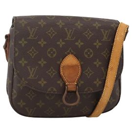 LOUIS VUITTON Monogram Saint Cloud GM Schultertasche M51242 LV Auth BA11914 Monogramm