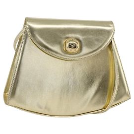 Bolsa de Ombro Salvatore Ferragamo em Couro Tom Ouro Auth BA11796A Outro