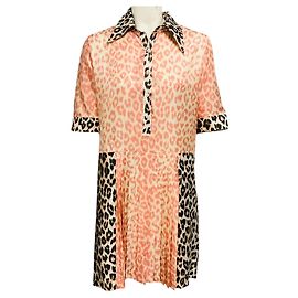 Vestido de seda Shibuya Panther Rose Multi Mix Pink de La Prestic Ouiston Rosa