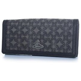 Jacquard-Monogramm-Geldbörse Vivienne Westwood Grau