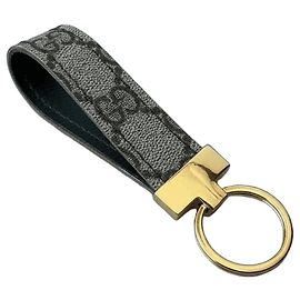 Autre Marque Relovedbags Upcycled Leather Keychain Green Green