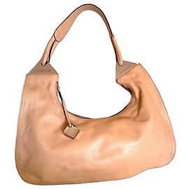 Autre Marque Cromia Beige Lambskin Handbag Beige