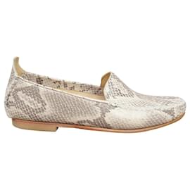 K Jacques Mokassins Beige Python Leder Beige Andere