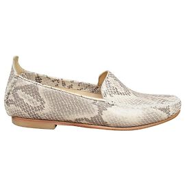 Mocasines K Jacques Beige Cuero Efecto Pitón Beige Otro